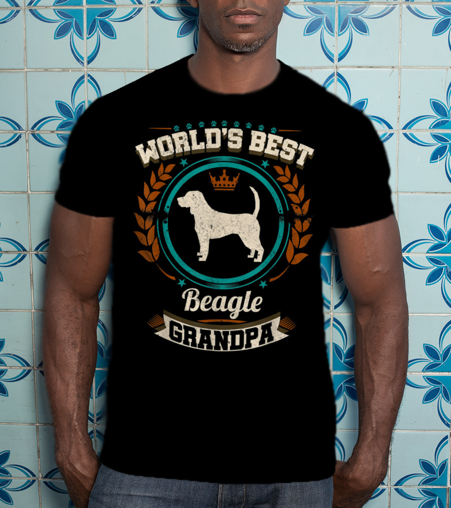 World's Best Beagle Grandpa Granddog T-Shirt