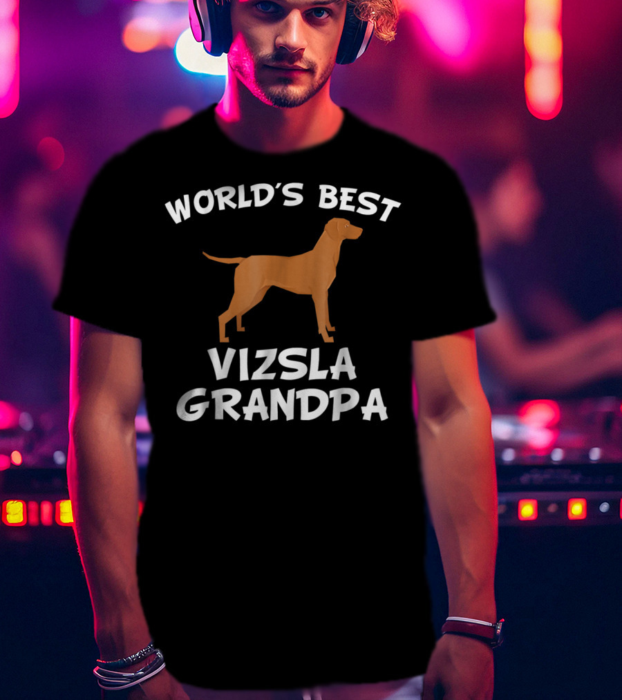 World's Best Vizsla Grandpa T-Shirt