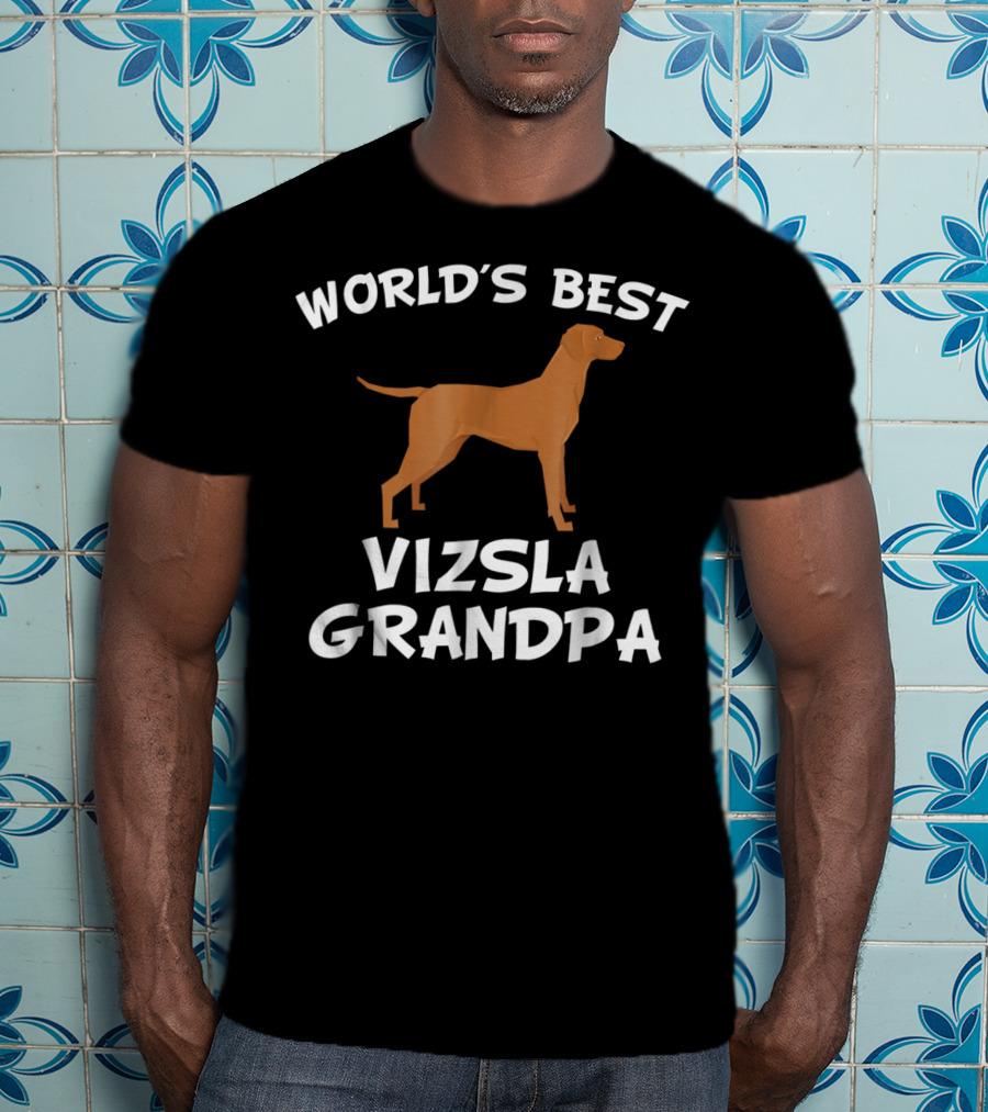 World's Best Vizsla Grandpa T-Shirt