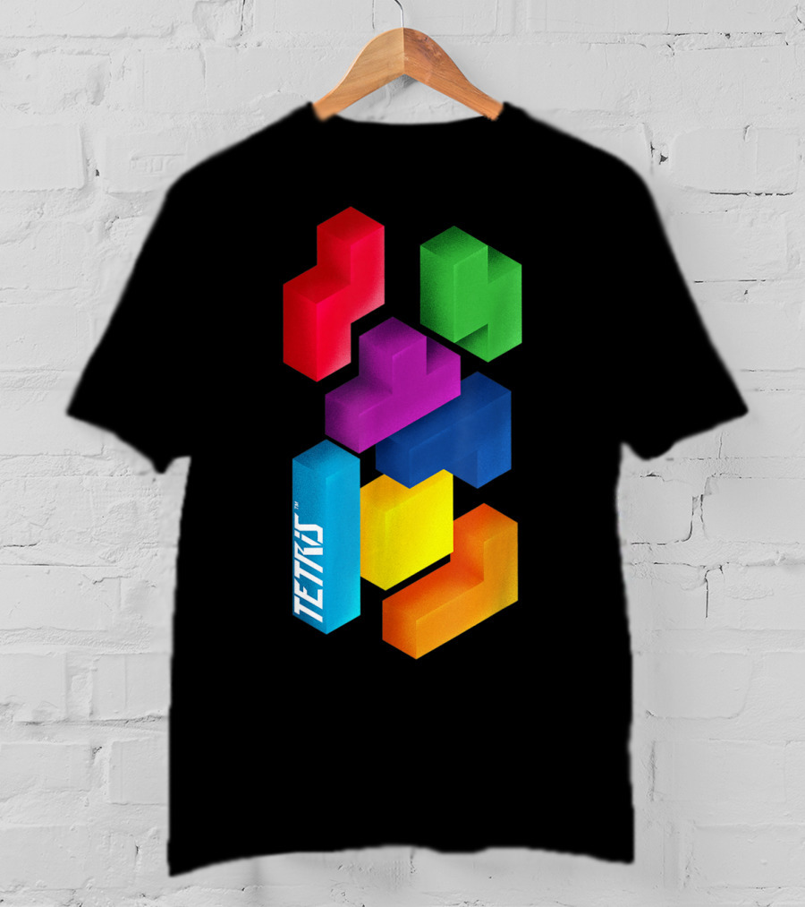 Tetris Colorful Blocks Mommy And Me T-Shirt