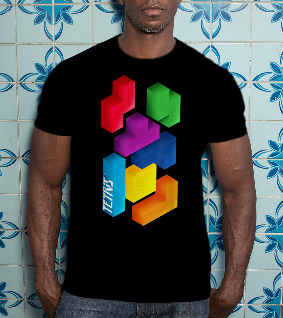 Tetris Colorful Blocks Mommy And Me T-Shirt
