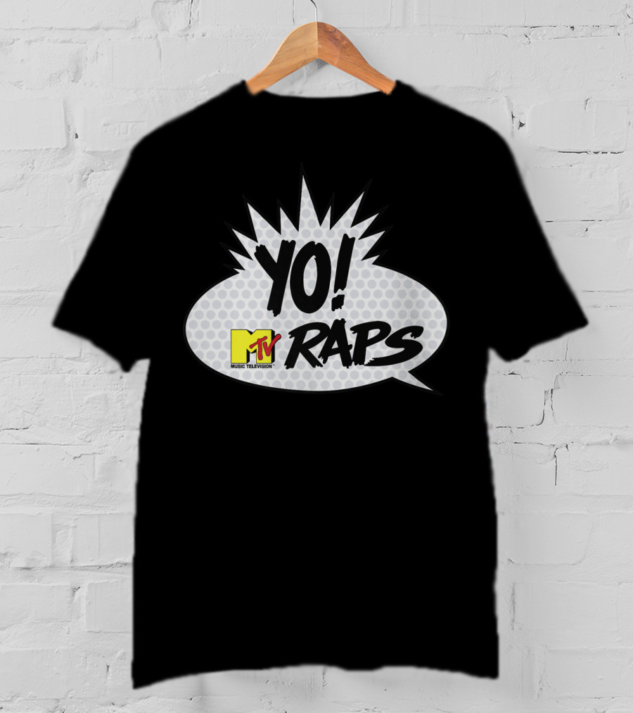 YO MTV Raps Music Television Comic Book Talk Bubble T-Shirt