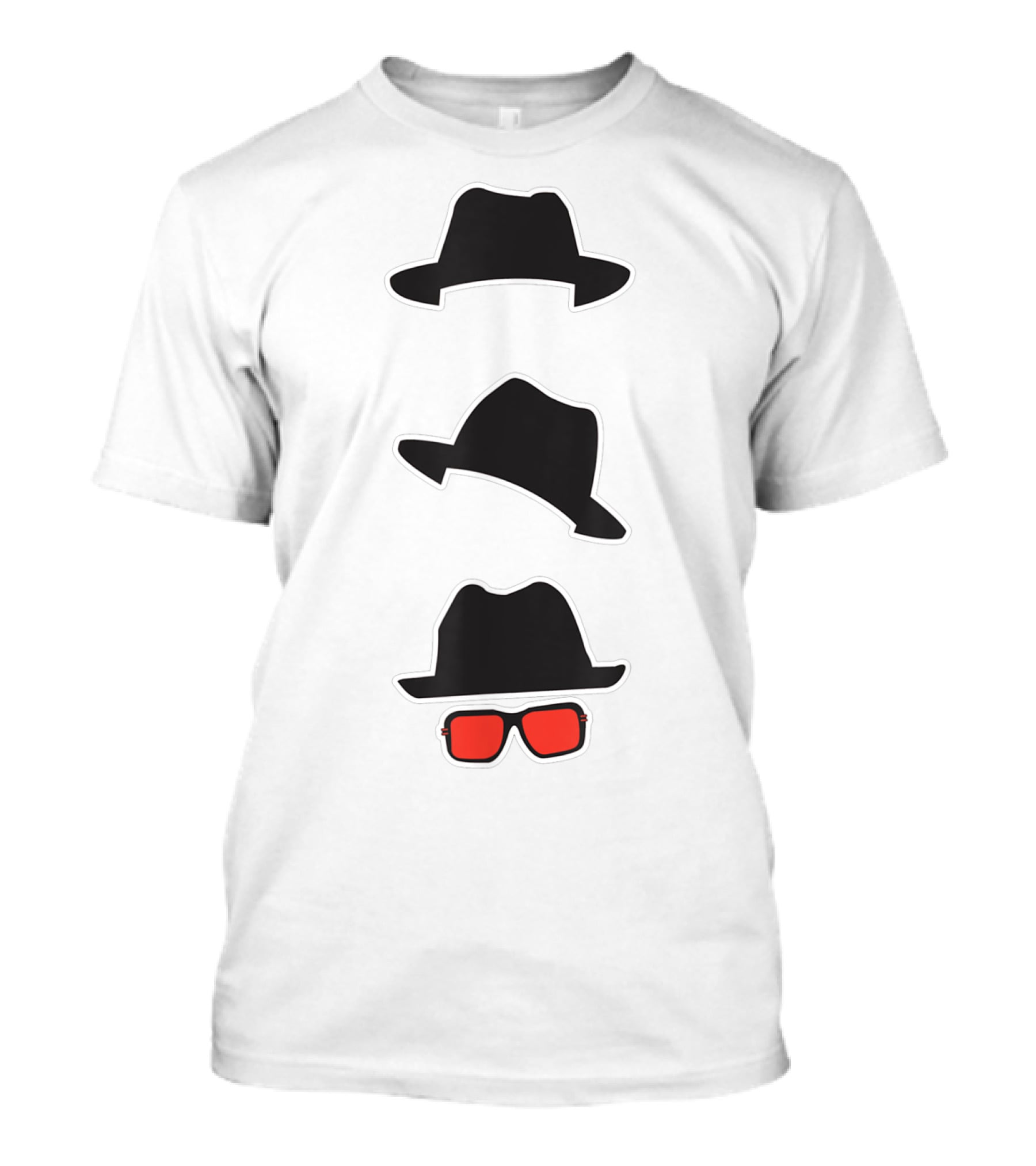 Name A More Iconic Trio With Classic Hats And Red Sunglasses T-Shirt