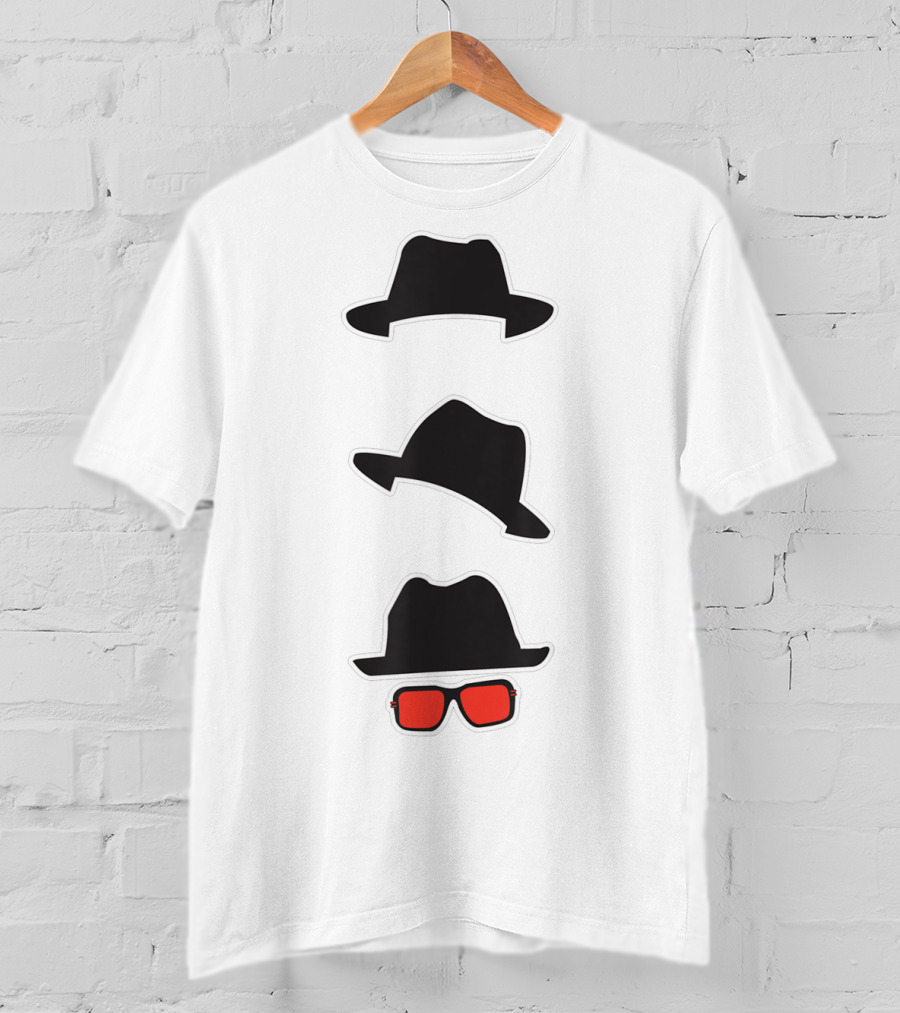 Name A More Iconic Trio With Classic Hats And Red Sunglasses T-Shirt