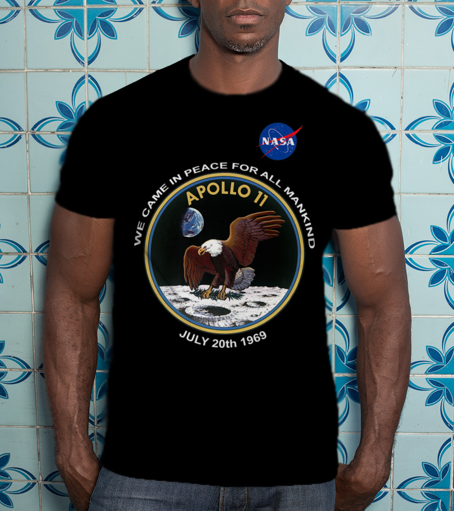 NASA Apollo 11 We Came In Peace For All Mankind July 20th 1969 T-Shirt