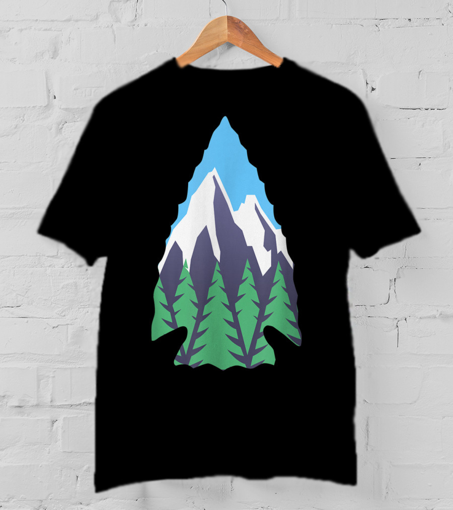 Nature Artifact Arrowhead Mountain Forest Hunter T-Shirt