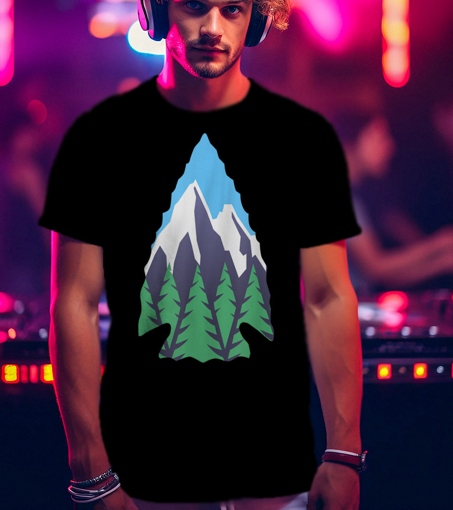 Nature Artifact Arrowhead Mountain Forest Hunter T-Shirt