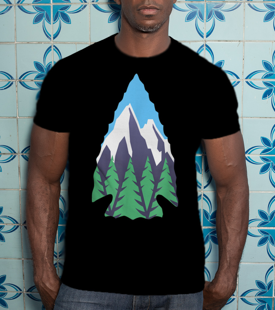 Nature Artifact Arrowhead Mountain Forest Hunter T-Shirt