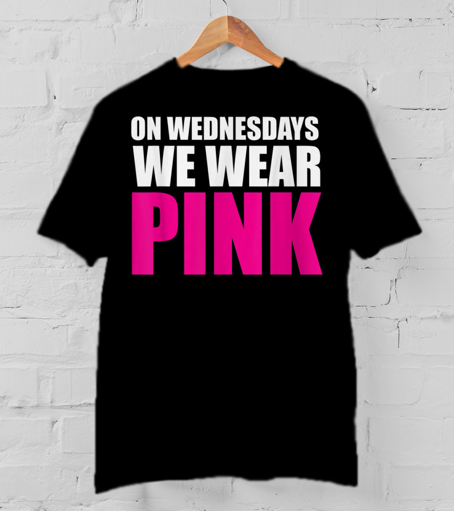 On Wednesdays We Wear Pink Mean Girls Reference T-Shirt