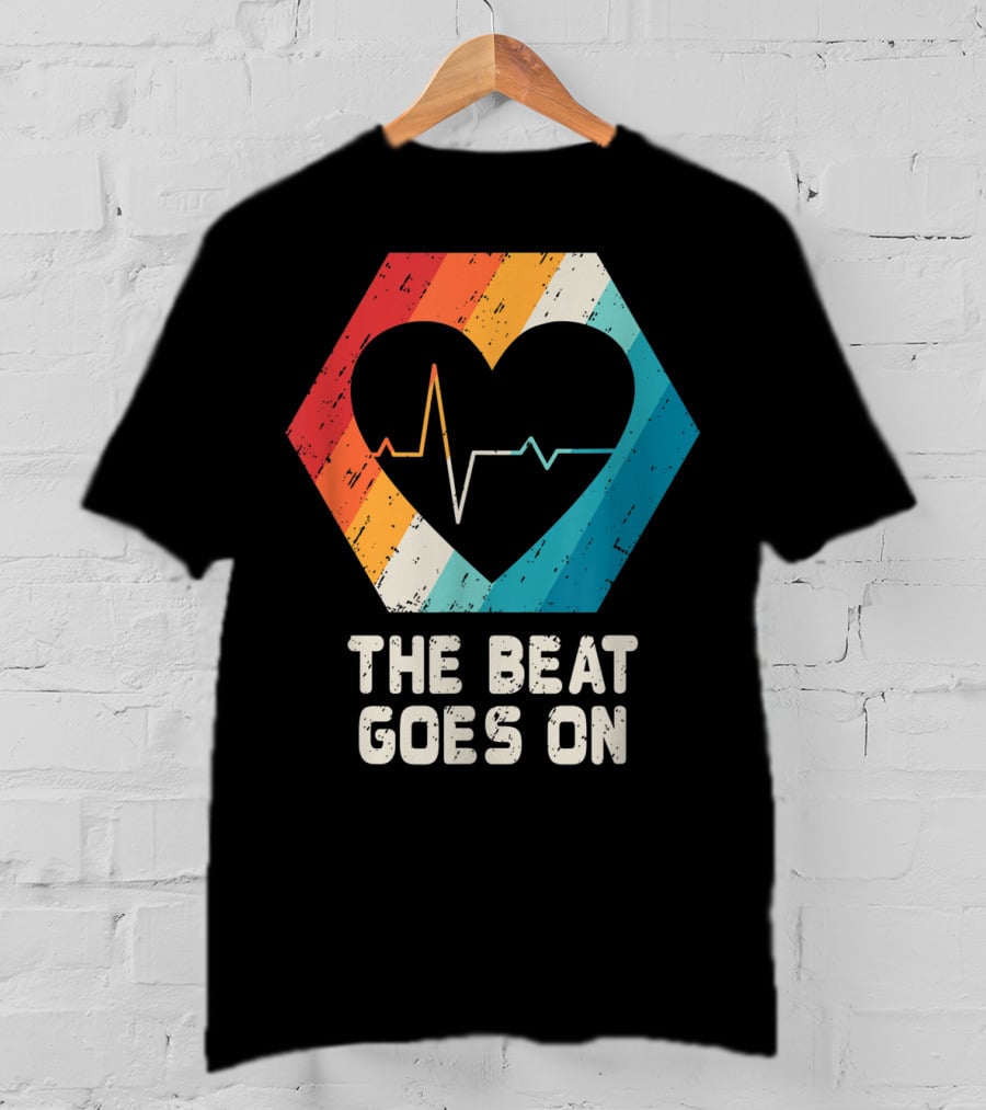 The Beat Goes On Open Heart Surgery Survivor Post Attack Reco T-Shirt