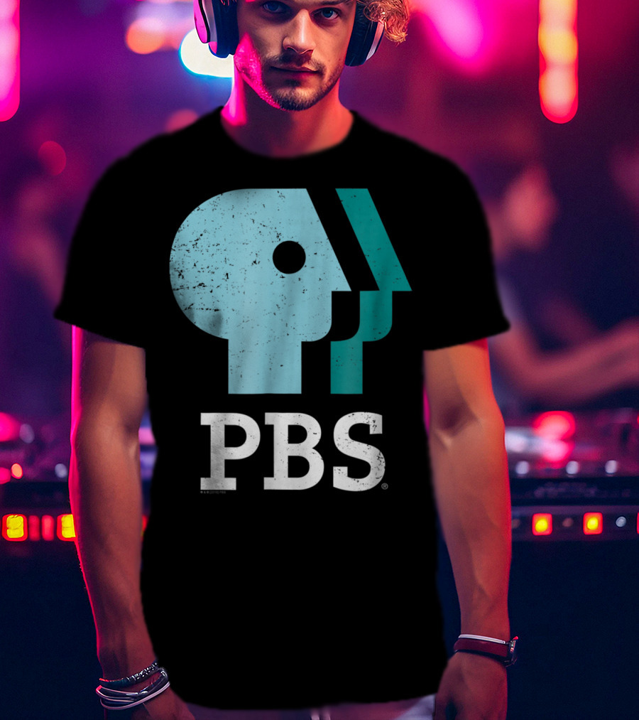 PBS Distressed Sky Mint Pistachio T-Shirt