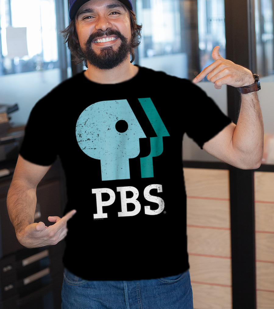 PBS Distressed Sky Mint Pistachio T-Shirt
