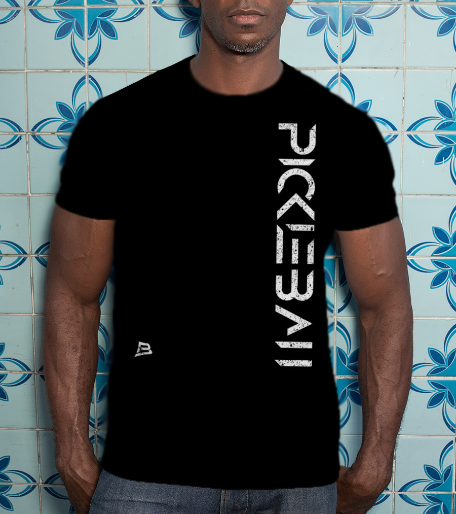 Pickleball Live Distressed Premium Fit White Text With Small T-Shirt
