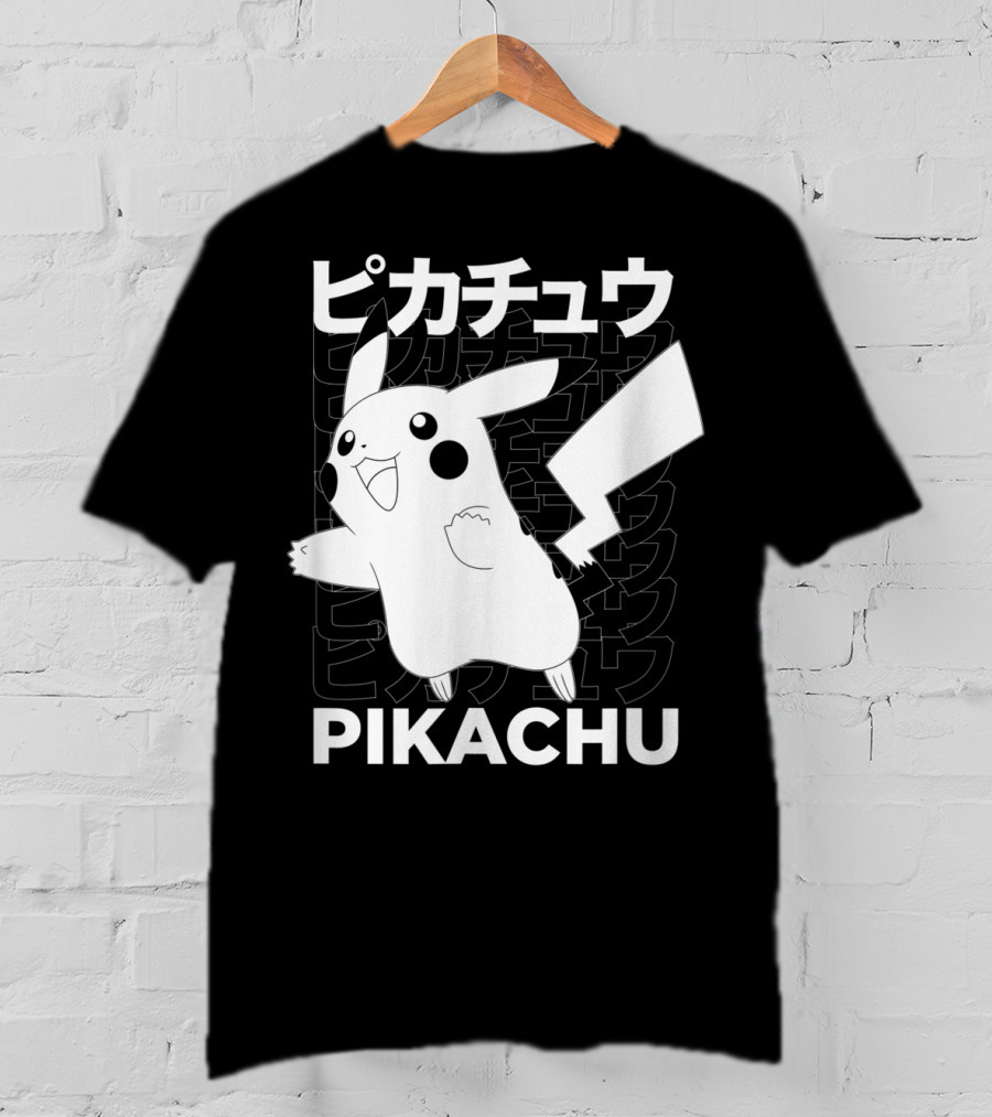 Pikachu Kanji Pokemon T-Shirt