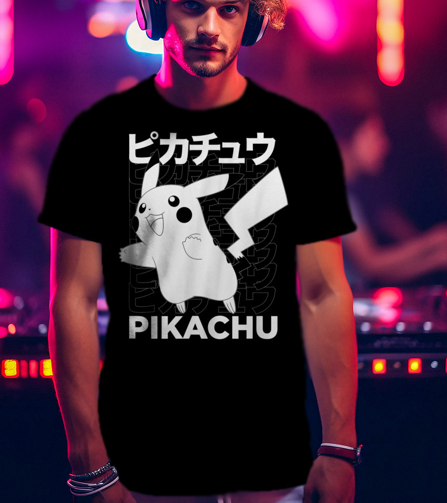 Pikachu Kanji Pokemon T-Shirt