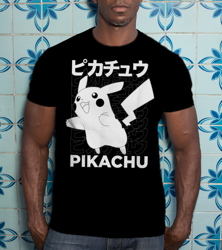 Pikachu Kanji Pokemon T-Shirt