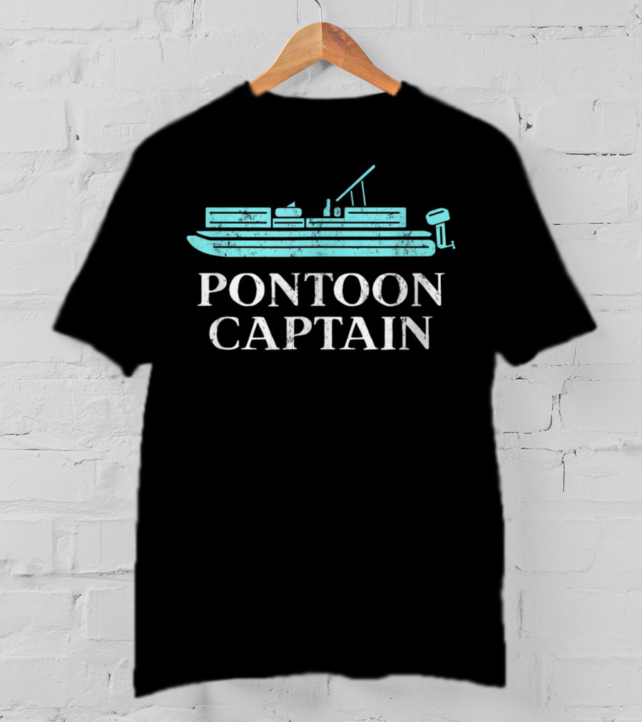 Pontoon Captain Boat T-Shirt