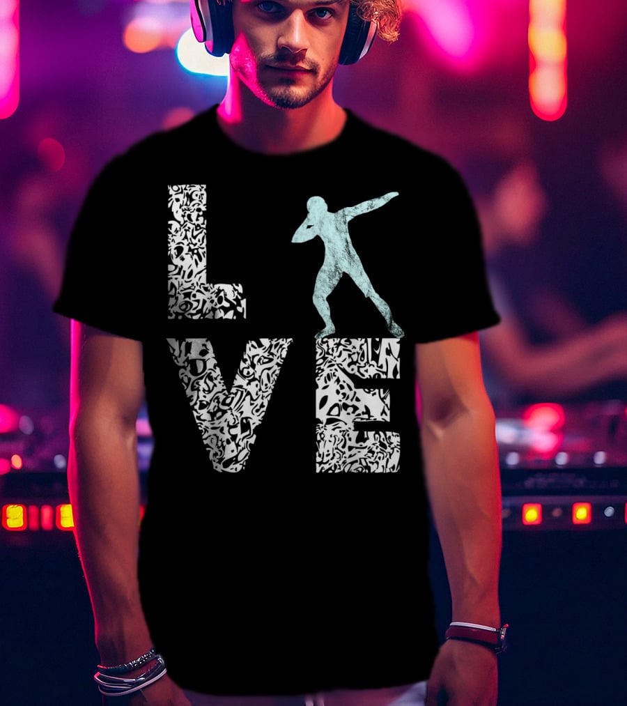 Love Shot Put Throwing Track And Field T-Shirt