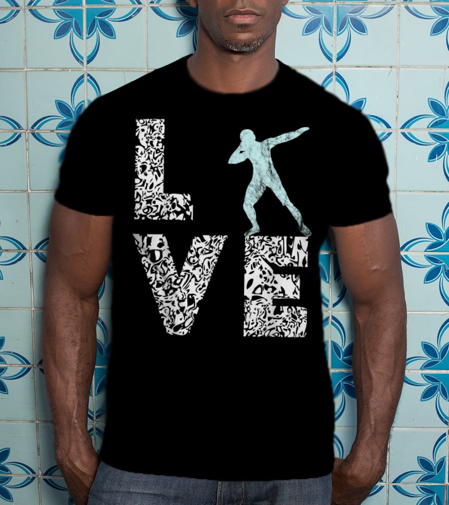 Love Shot Put Throwing Track And Field T-Shirt