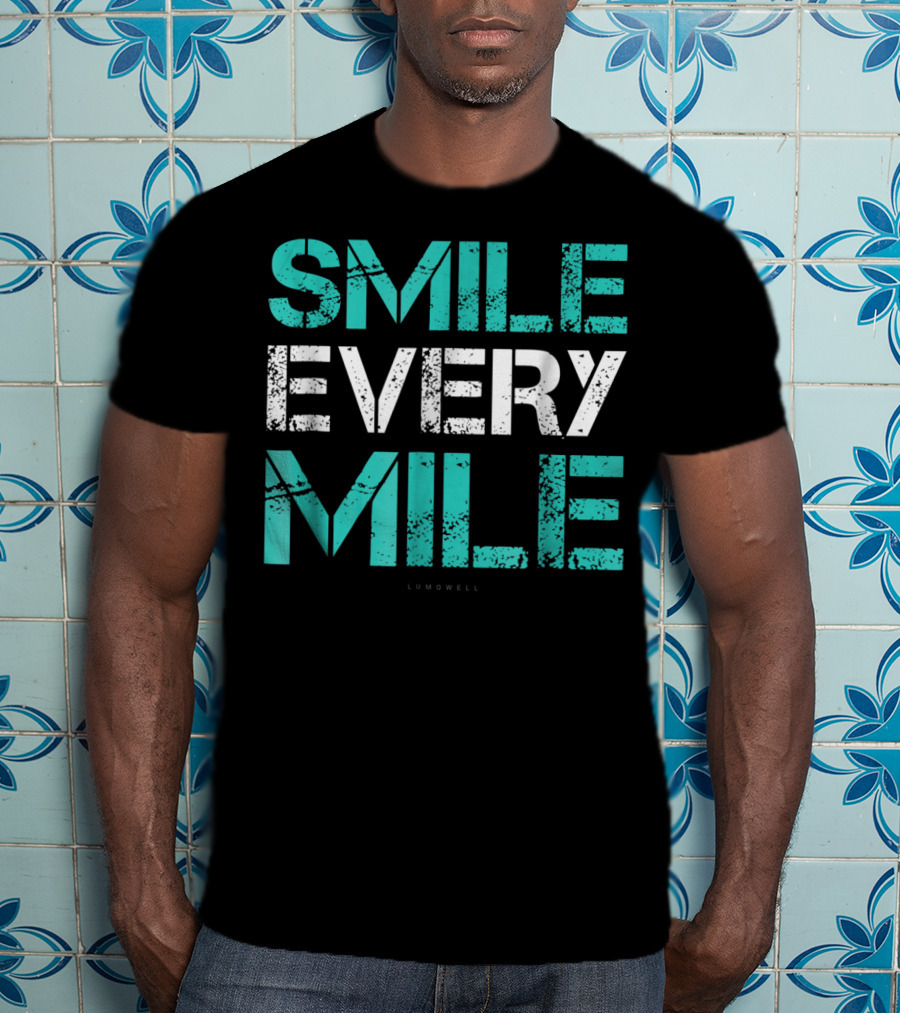 Smile Every Mile Funny Running Lumowell T-Shirt