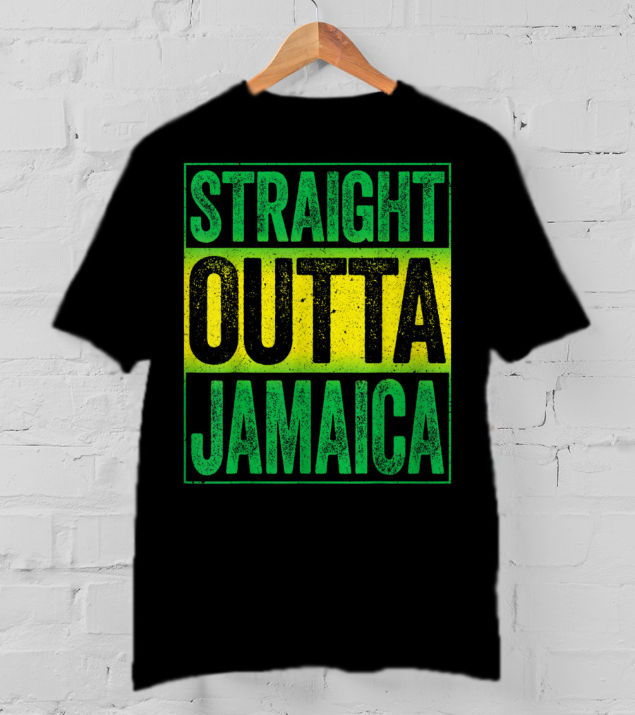 Straight Outta Jamaica Caribbean Party Vibes T-Shirt