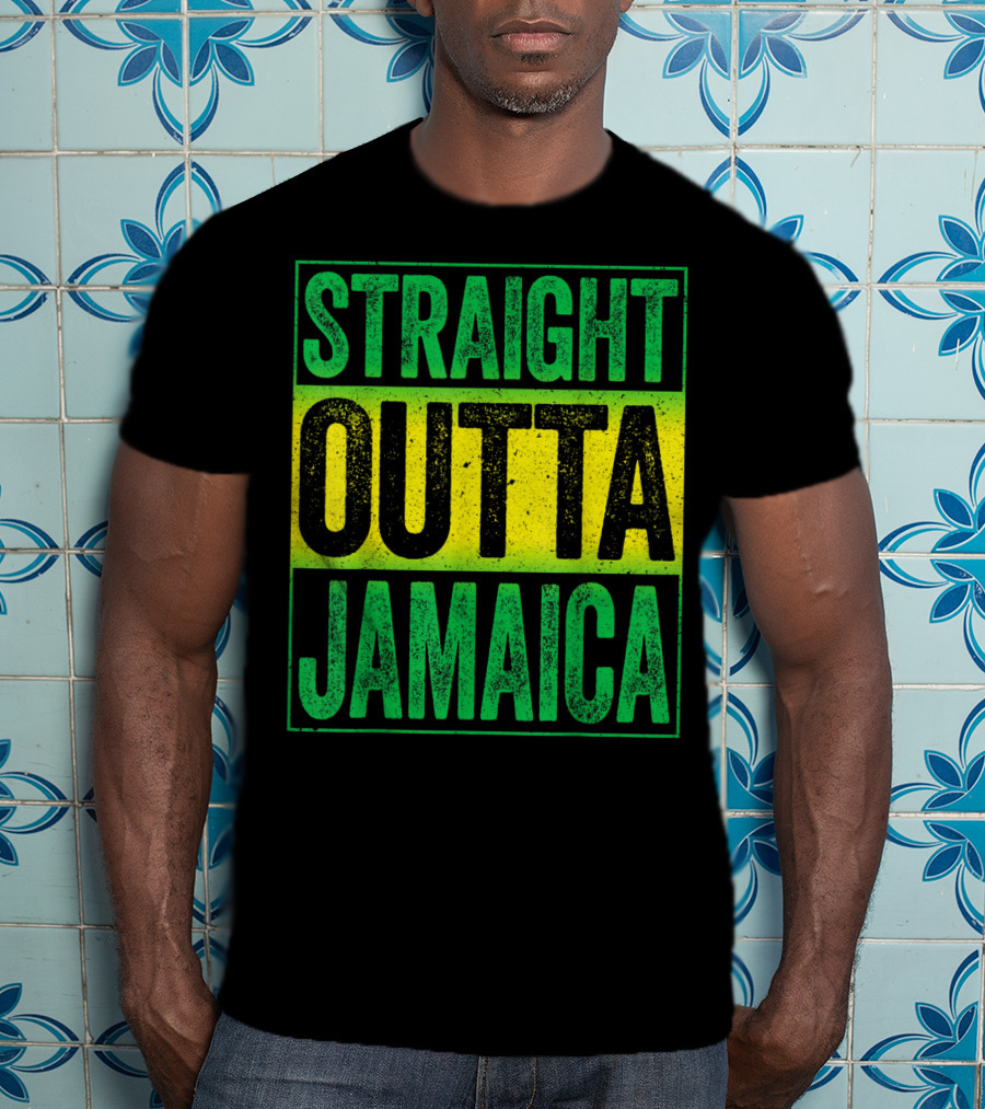 Straight Outta Jamaica Caribbean Party Vibes T-Shirt
