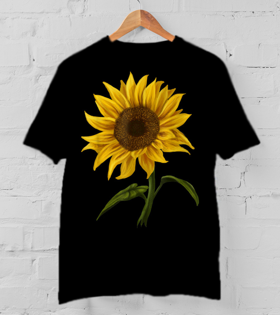 Sunflower Sunshine Watercolor Floral T-Shirt