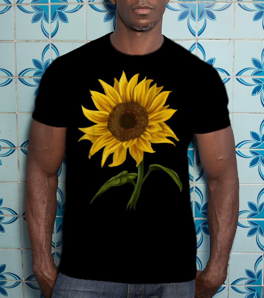 Sunflower Sunshine Watercolor Floral T-Shirt