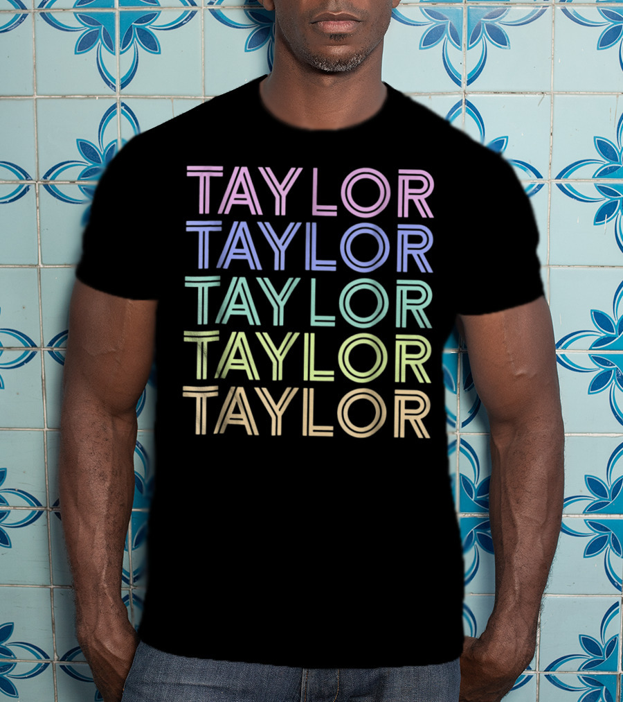 Taylor Sweet Candy Heart Vintage Love Rainbow Pastel Tayl T-Shirt