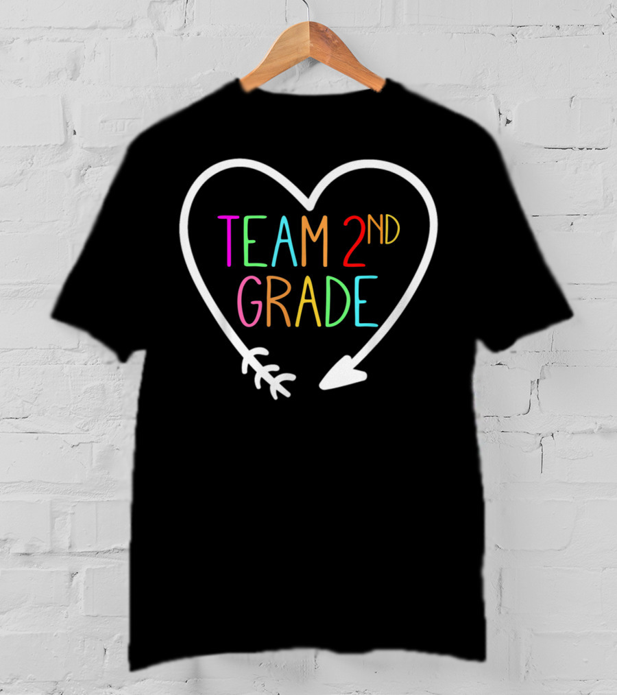 Team 2nd Grade Heart Arrow T-Shirt