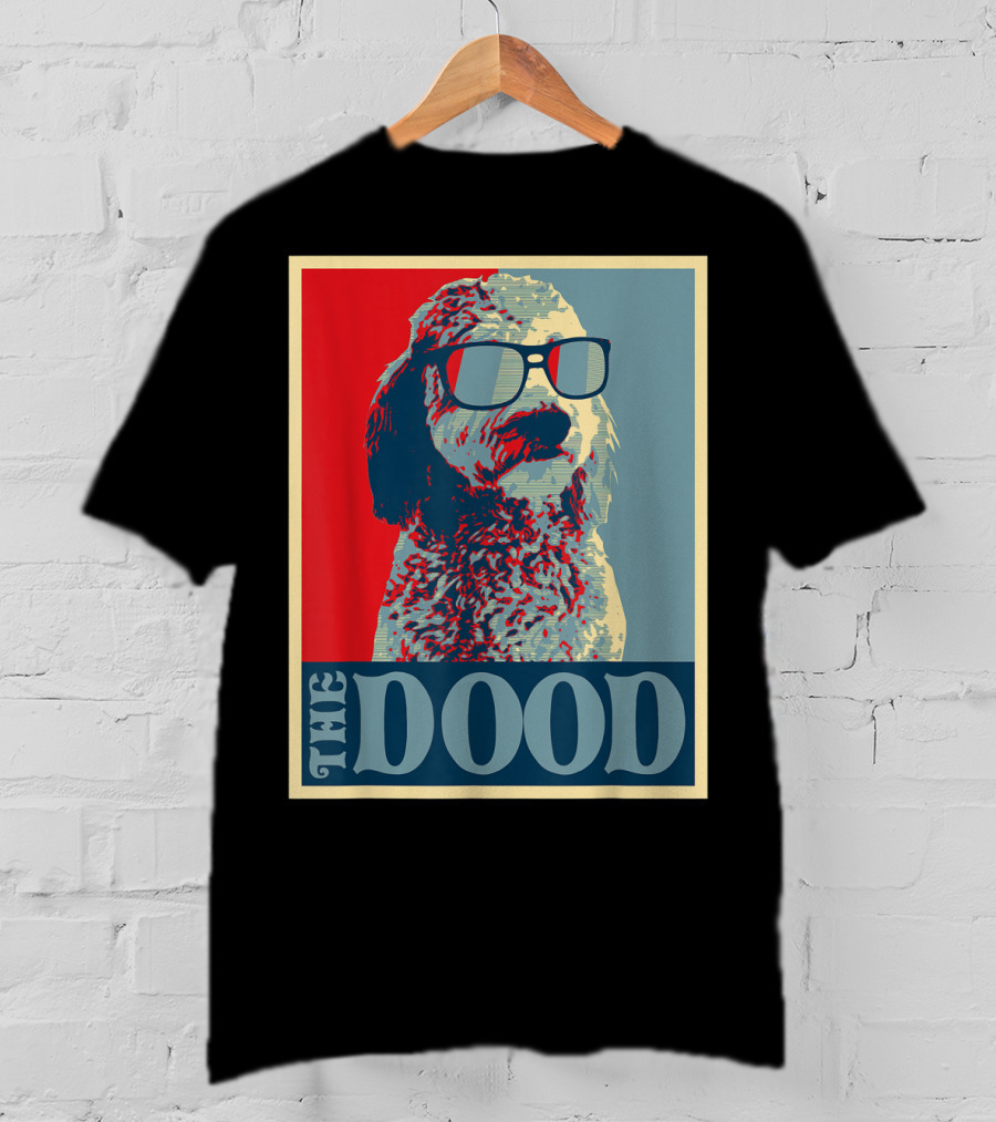 The Dood Goldendoodle Doodle Mom And Dood Dad Retro T-Shirt