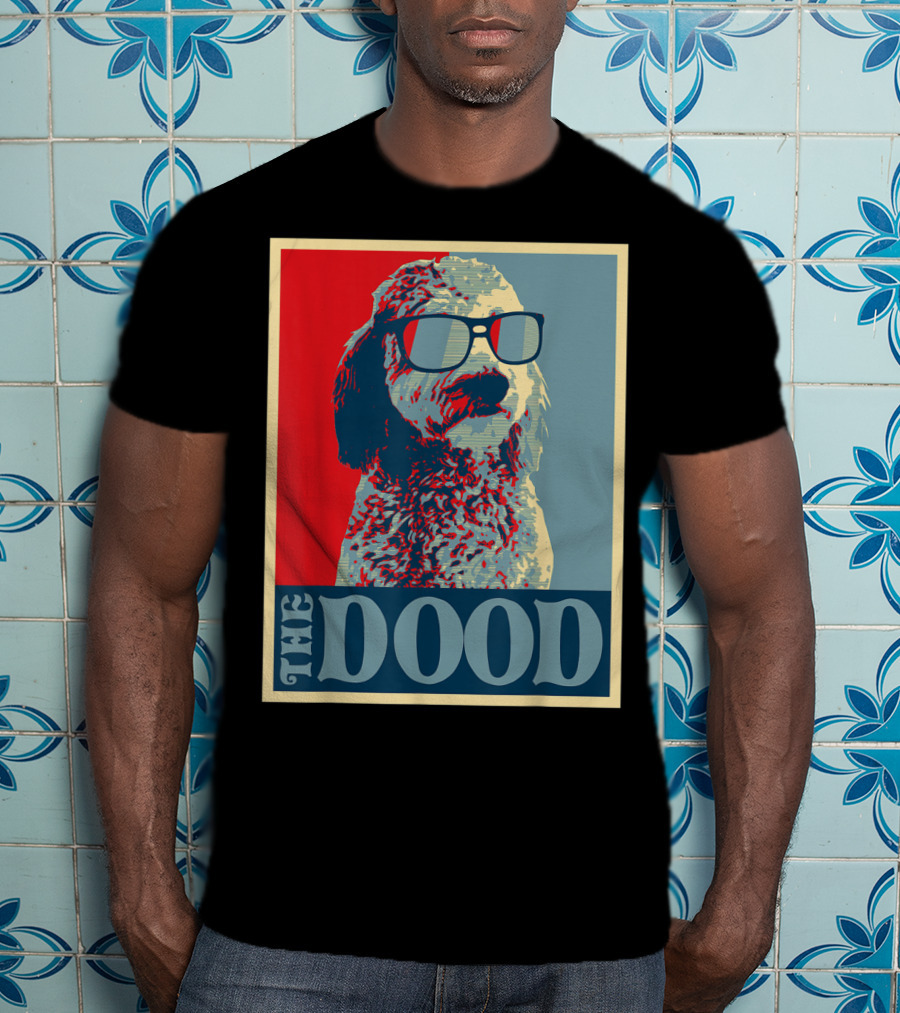 The Dood Goldendoodle Doodle Mom And Dood Dad Retro T-Shirt