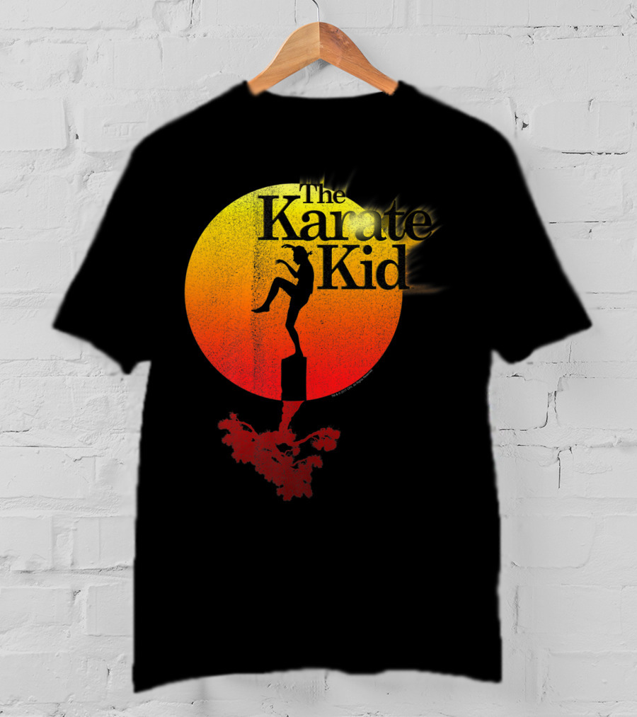 The Karate Kid Crane Kick Sun Gradient Circle T-Shirt