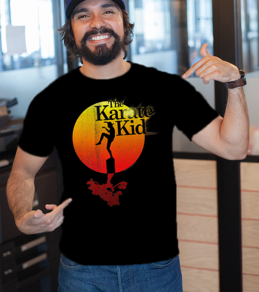 The Karate Kid Crane Kick Sun Gradient Circle T-Shirt
