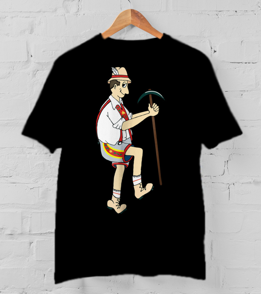 Yodely Guy The Price Is Right Cliff Hangers Game Character Bavarian Lederhosen T-Shirt