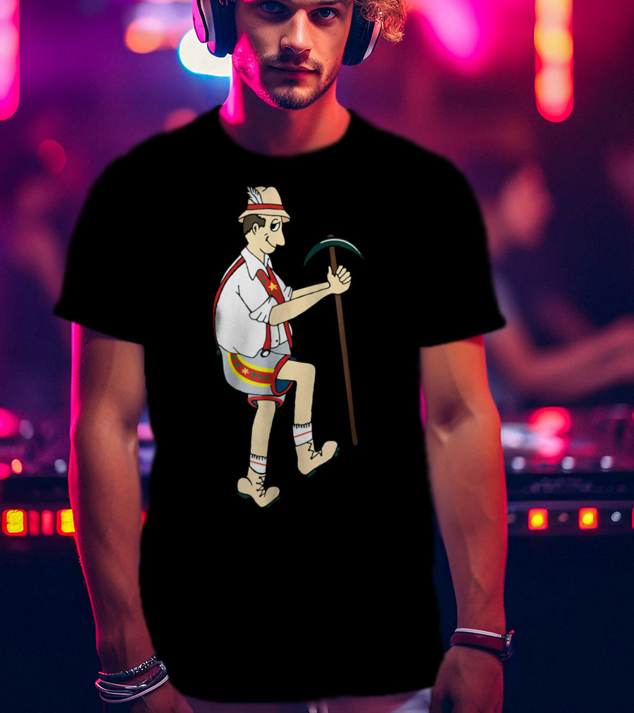 Yodely Guy The Price Is Right Cliff Hangers Game Character Bavarian Lederhosen T-Shirt