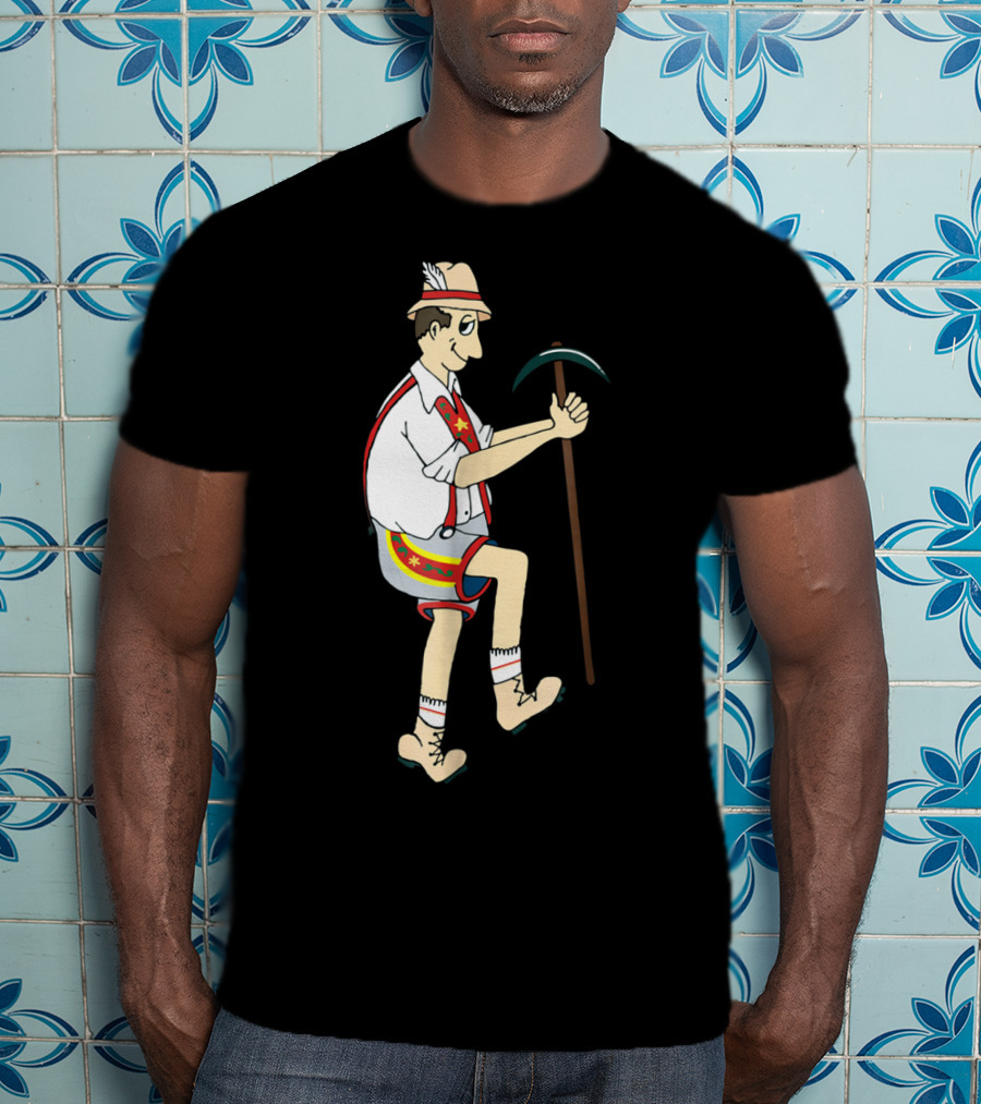 Yodely Guy The Price Is Right Cliff Hangers Game Character Bavarian Lederhosen T-Shirt