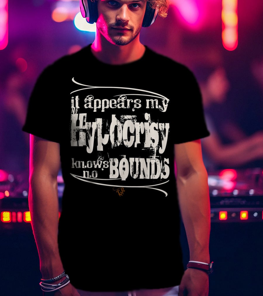 Tombstone Doc Holiday It Appears My Hypocrisy Knows No Bounds T-Shirt