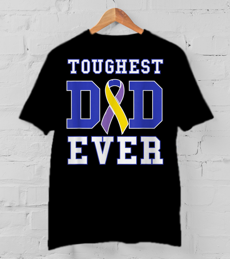 Toughest Dad Ever Bladder Cancer Awareness T-Shirt