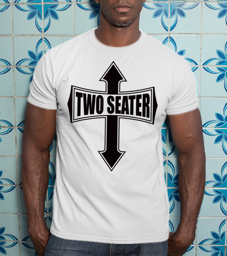 Two Seater Funny Party Gag Cross Arrows T-Shirt
