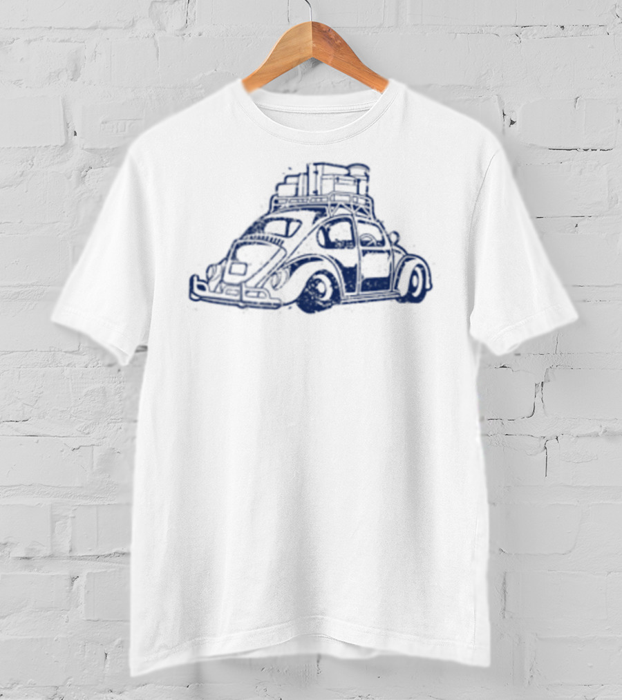 Vee Dub California Beach Bug Vintage Travel Adventure T-Shirt