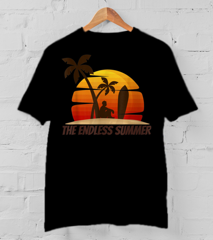 Vintage The Endless Summer Surfboards Sunset Surfing T-Shirt