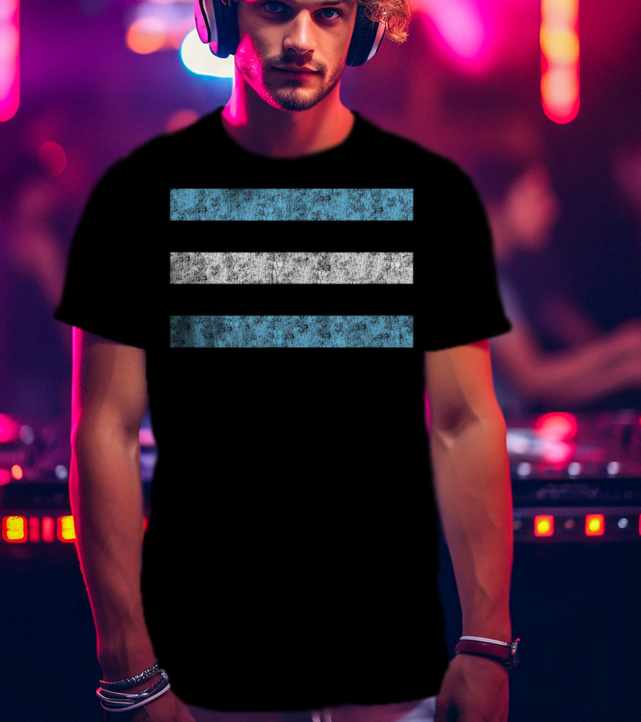 Vintage Transgender Pride Flag Distressed Look T-Shirt