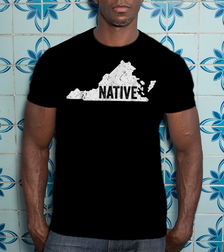 Virginia Native Old Dominion VA State Map T-Shirt