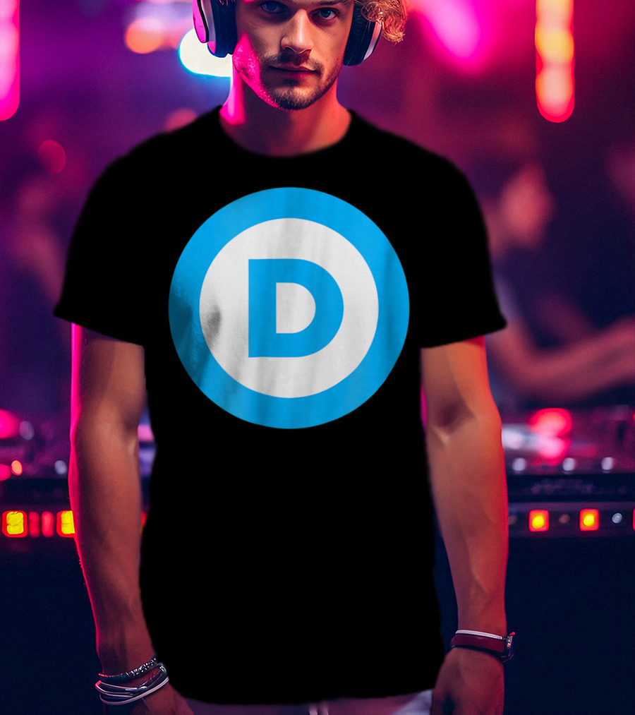 Vote Elect Democrat Freedom D Circle T-Shirt