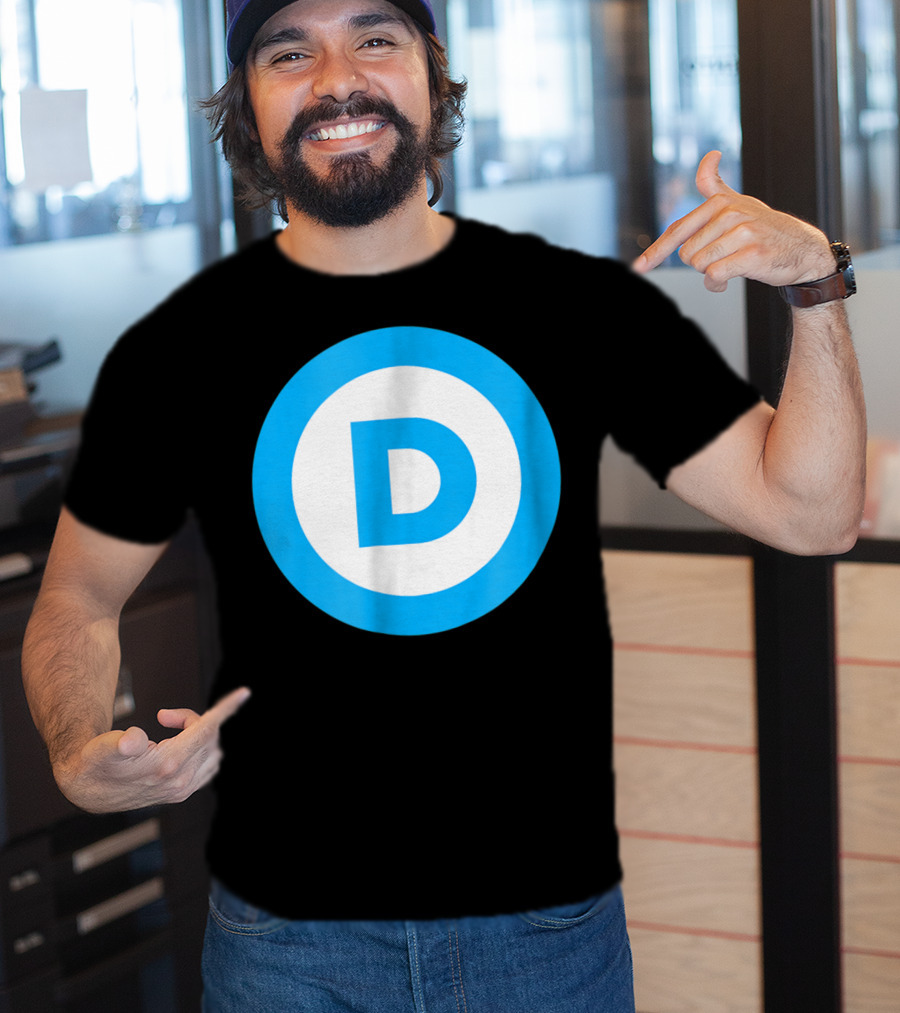 Vote Elect Democrat Freedom D Circle T-Shirt