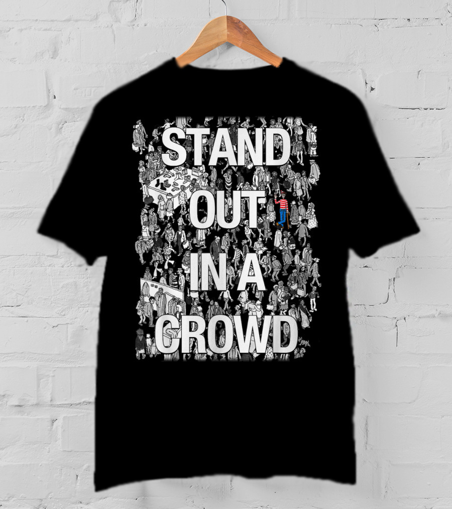 Stand Out In A Crowd Where's Waldo Iconic Search Puzzle T-Shirt