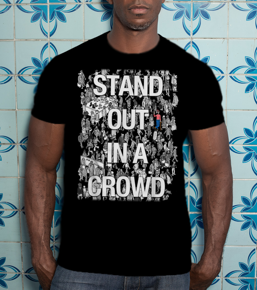 Stand Out In A Crowd Where's Waldo Iconic Search Puzzle T-Shirt