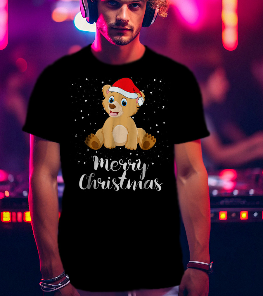 Bear Merry Christmas Funny Family Group Matching T-Shirt