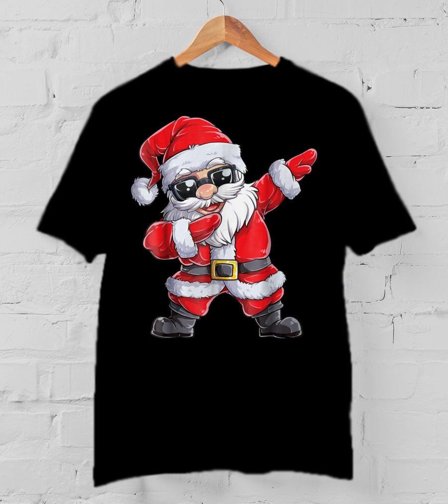 Santa Dab With Sunglasses Joyful Holiday T-Shirt